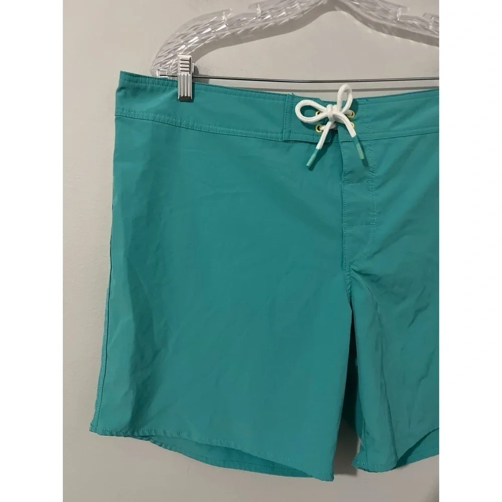 Chubbies Board Shorts Men's 38 Green Print Swim Trunks Drawstring